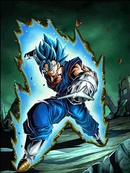 ATK & DEF +50%; Ki +1 with each attack received (up to +5); launches an additional attack that has a medium chance [5] of becoming a Super Attack when facing 2 or more enemies; plus an additional ATK & DEF +20% with each final blow delivered (up to 50%. . Lr str vegito blue
